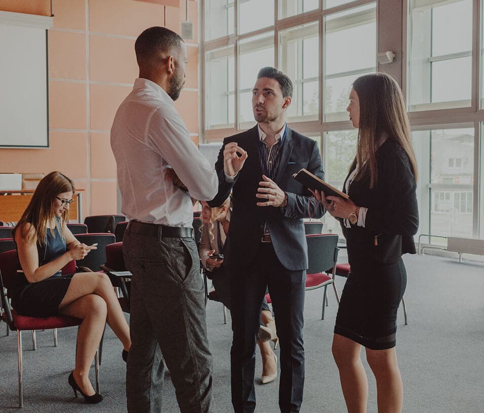 Business professionals in a meeting